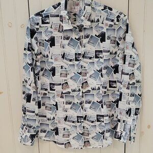 Polaroid Print Blouse